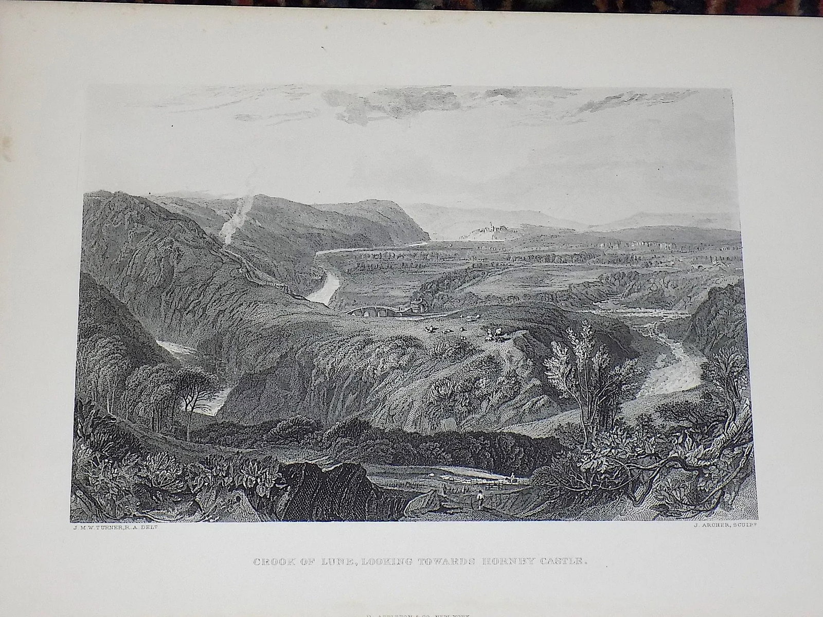 Antique 19th Century j.m.w. Turner. British Landscape Engravings - Set of 6 - 4