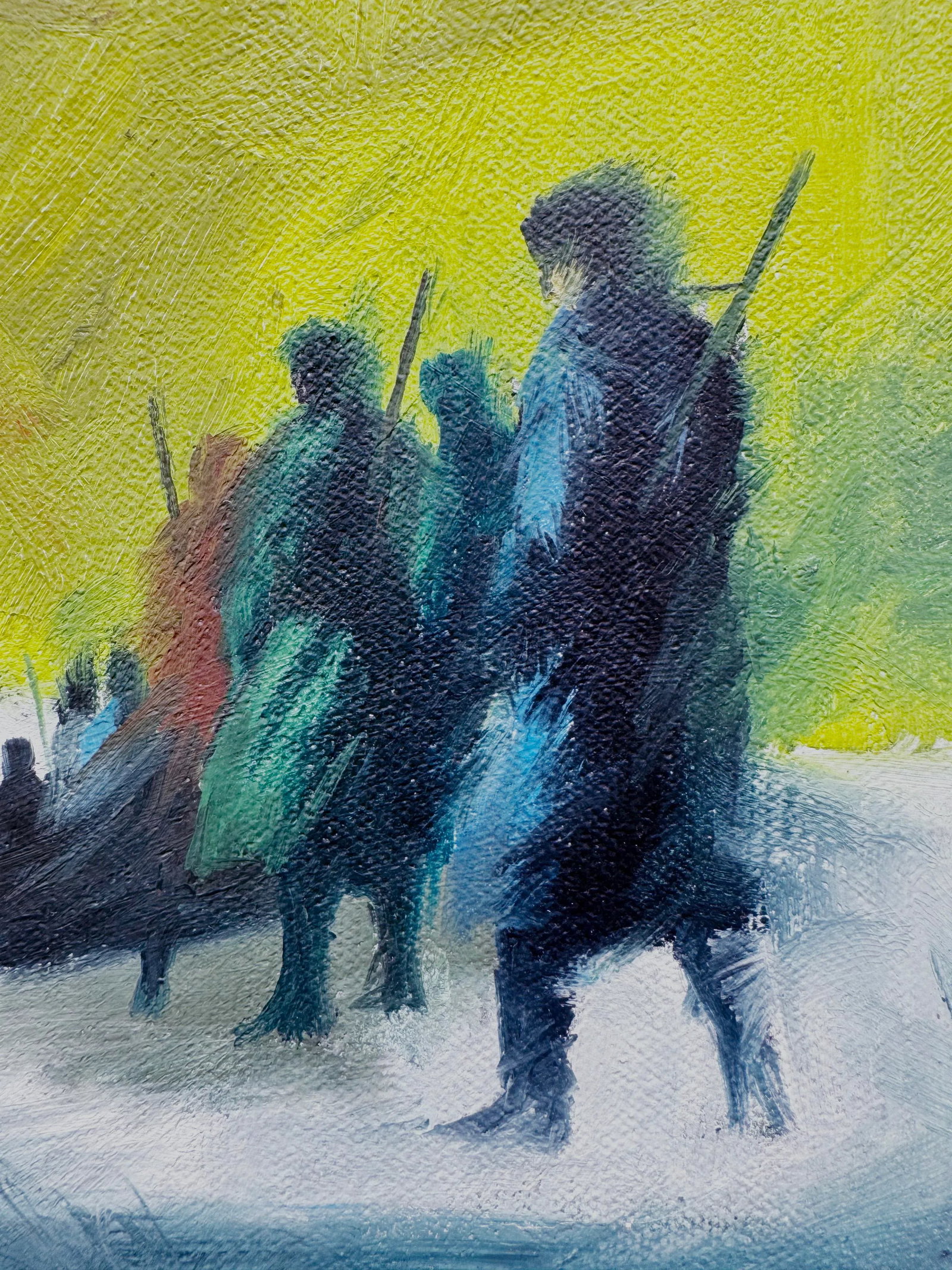 Original Oil Painting - Winter's Journey - 4