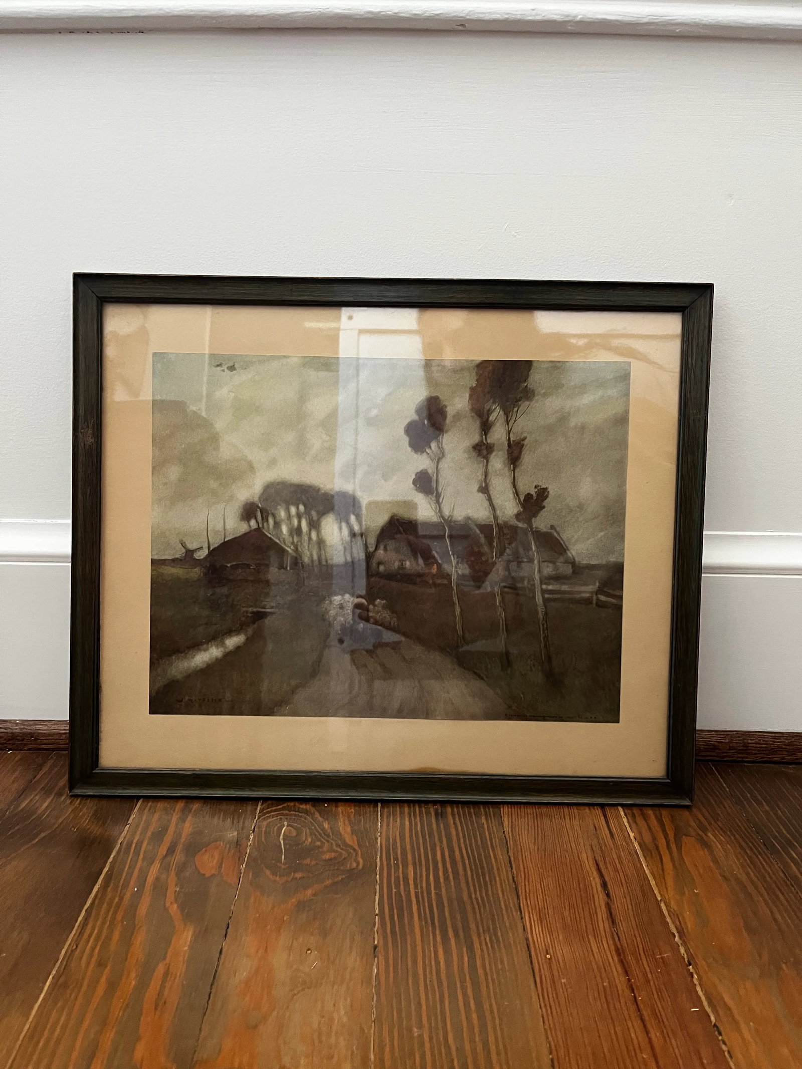 1914 Framed Chromolithograph of Sheep by the Gerlach Barklow Company - 2