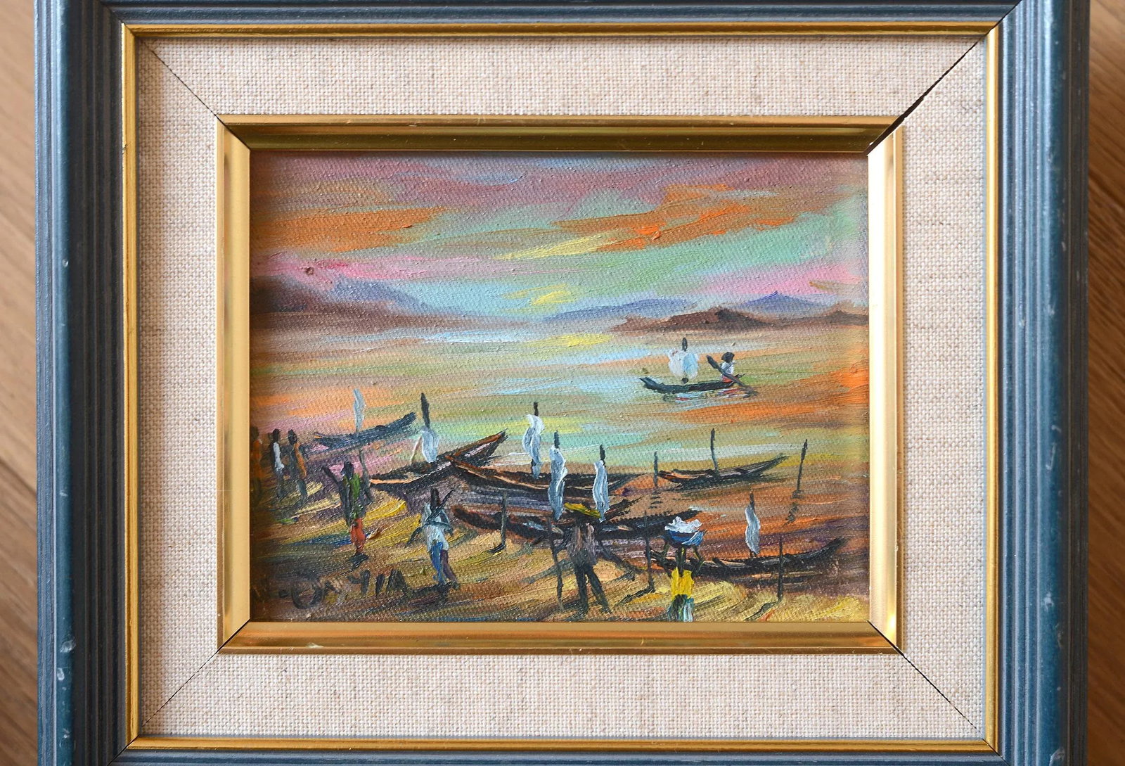 Mid Century Miniature Seascape Painting - 3