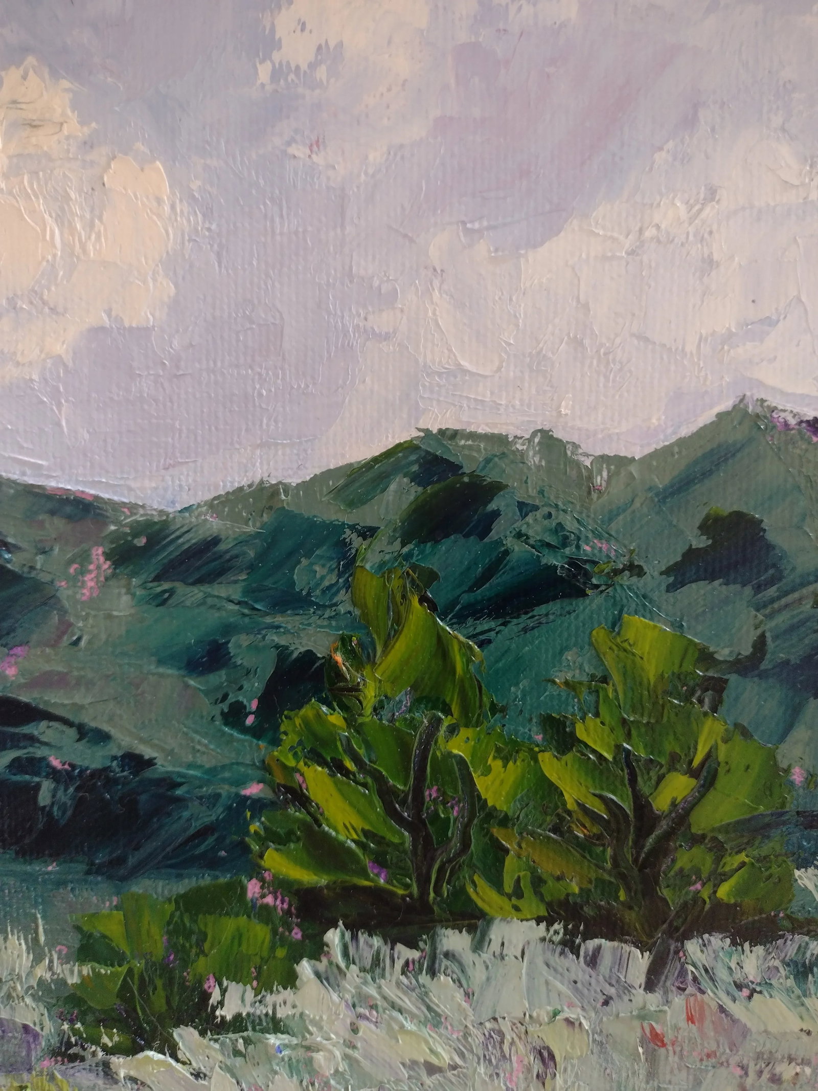 Original Oil Painting "Dh Lawrence Ranch Taos" by Anita Blythe Plein Air Landscape - 4