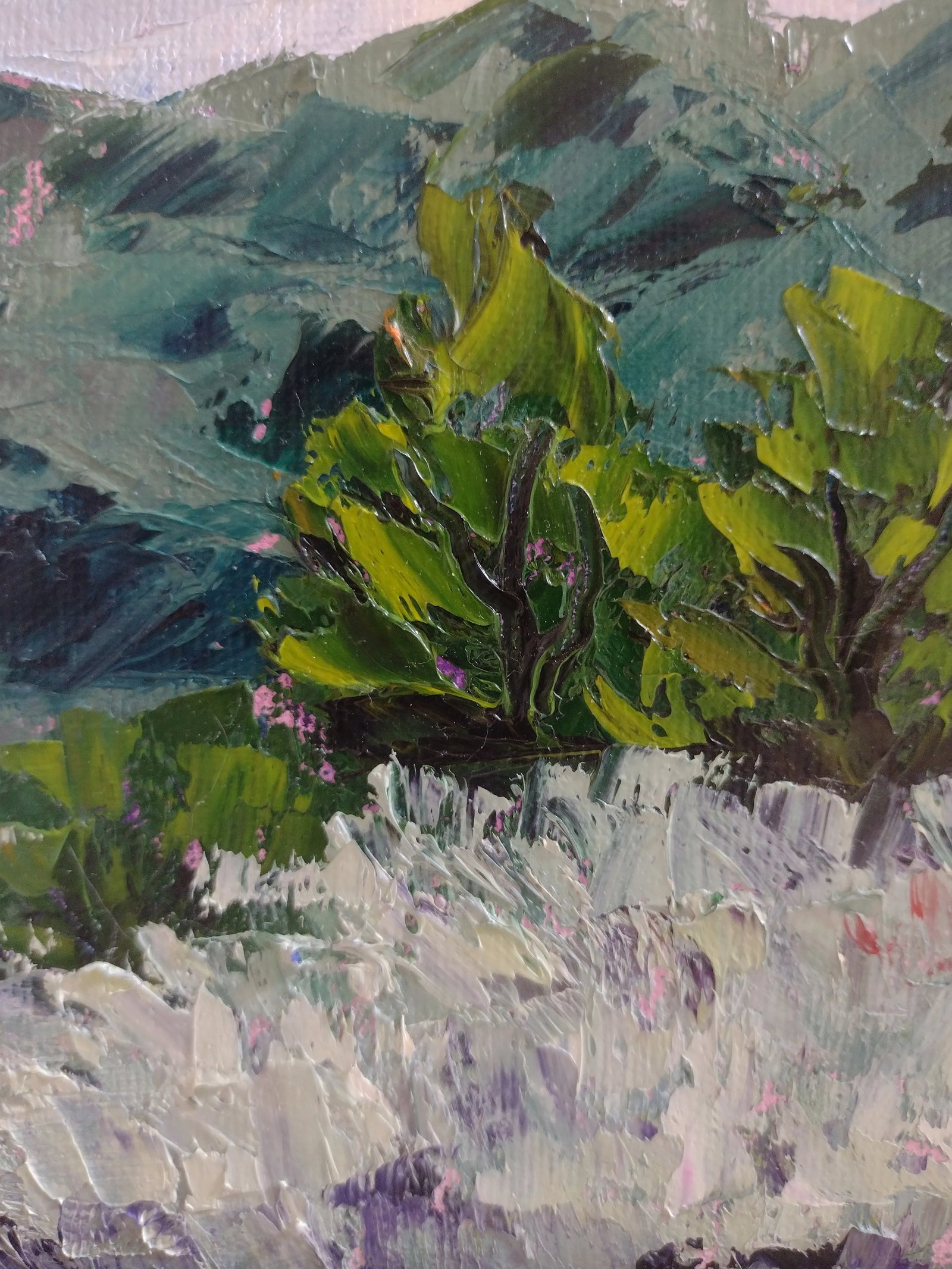 Original Oil Painting "Dh Lawrence Ranch Taos" by Anita Blythe Plein Air Landscape - 7