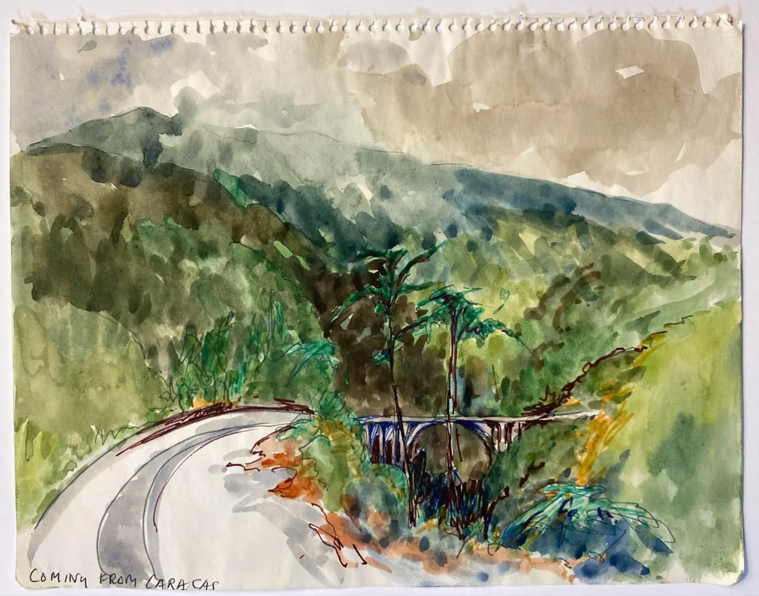 Ivy Attwell Caracas Venezuela Watercolor - 2