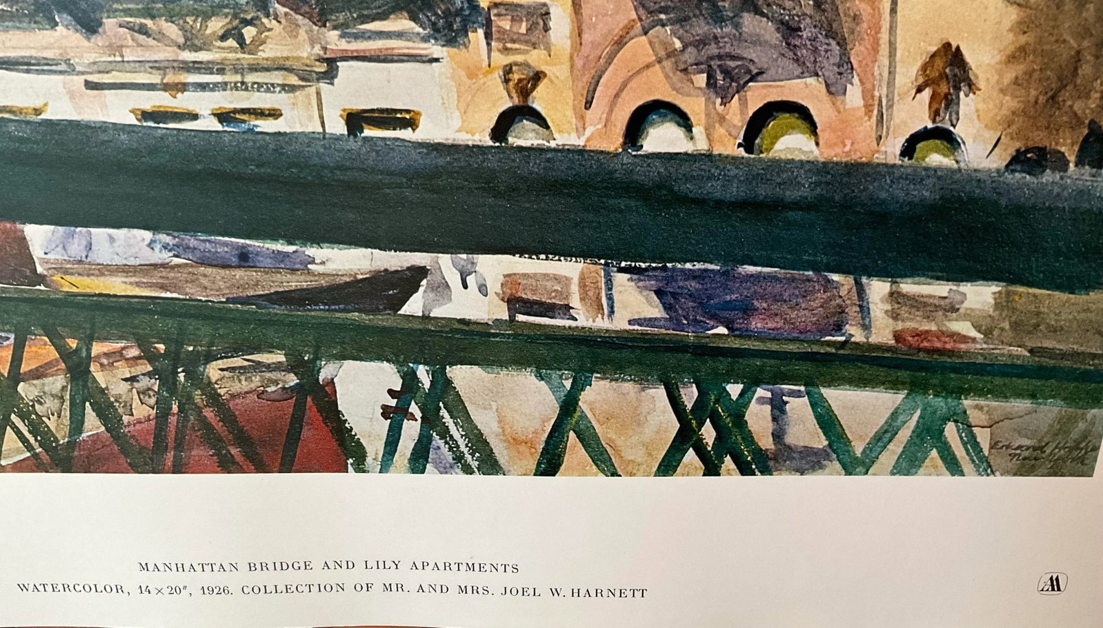 Edward Hopper, Manhattan Bridge and Lily Apartments, Vintage Print - 4