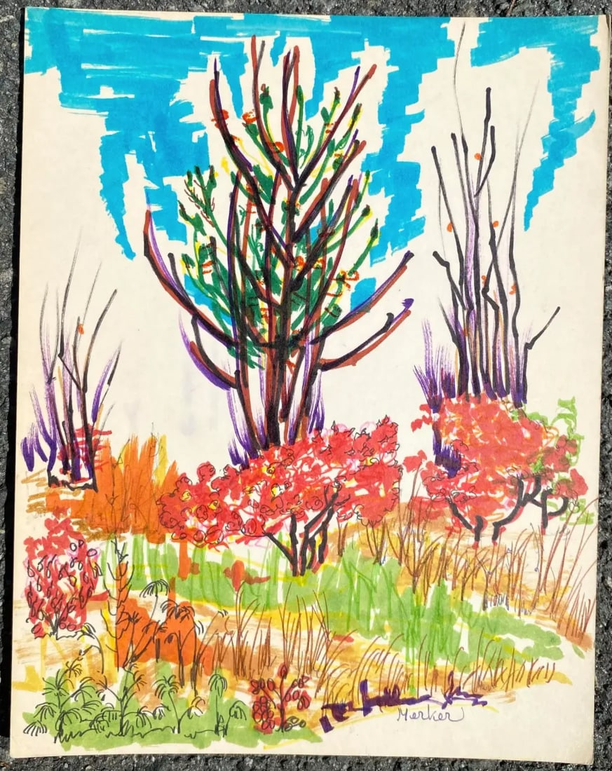 1960s Alexandra Merker New Hampshire Landscape - 2