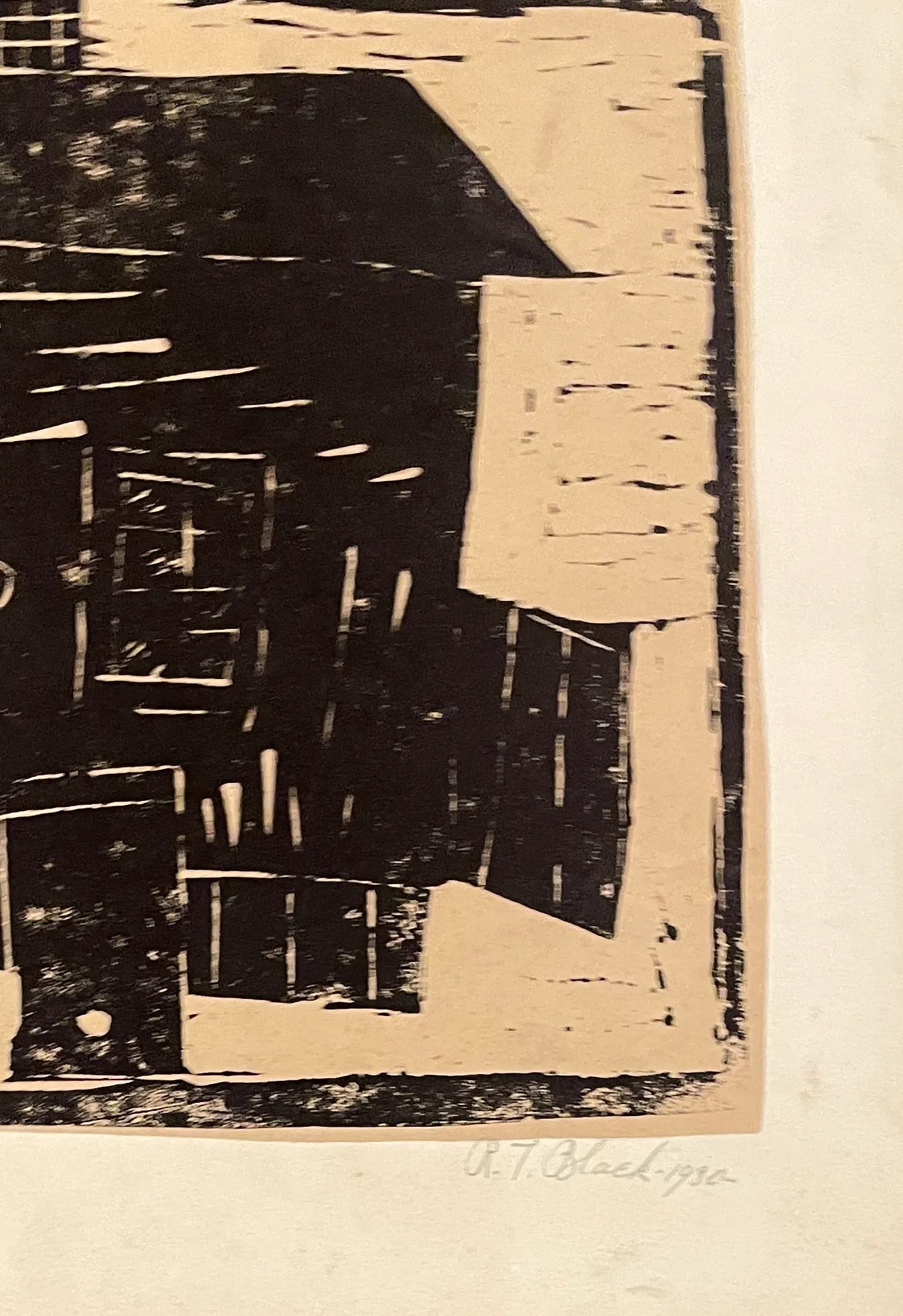 1930 Little Green Shop Woodblock by Black - 3