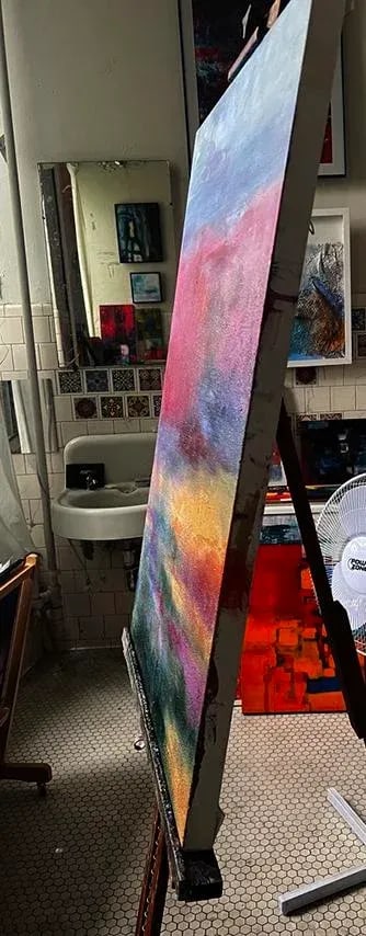 "Violet Skies" Original Oil Painting - 4