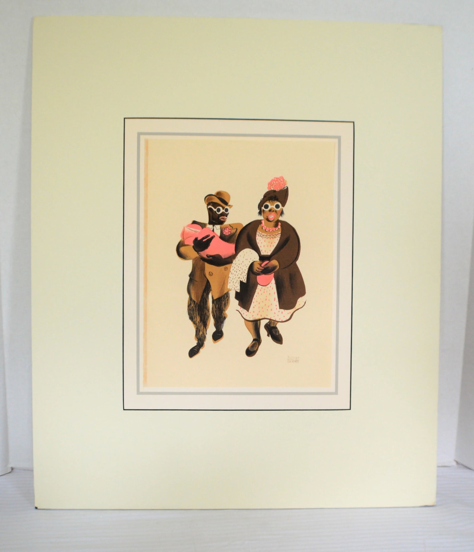 Al Hirschfeld Harlem Lenox Avenue Stroll Limited Edition Lithograph - 2