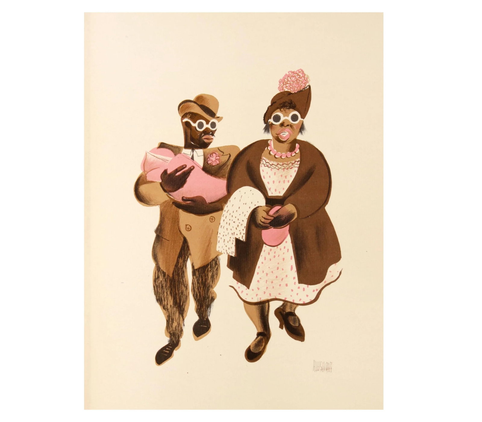 Al Hirschfeld Harlem Lenox Avenue Stroll Limited Edition Lithograph - 5