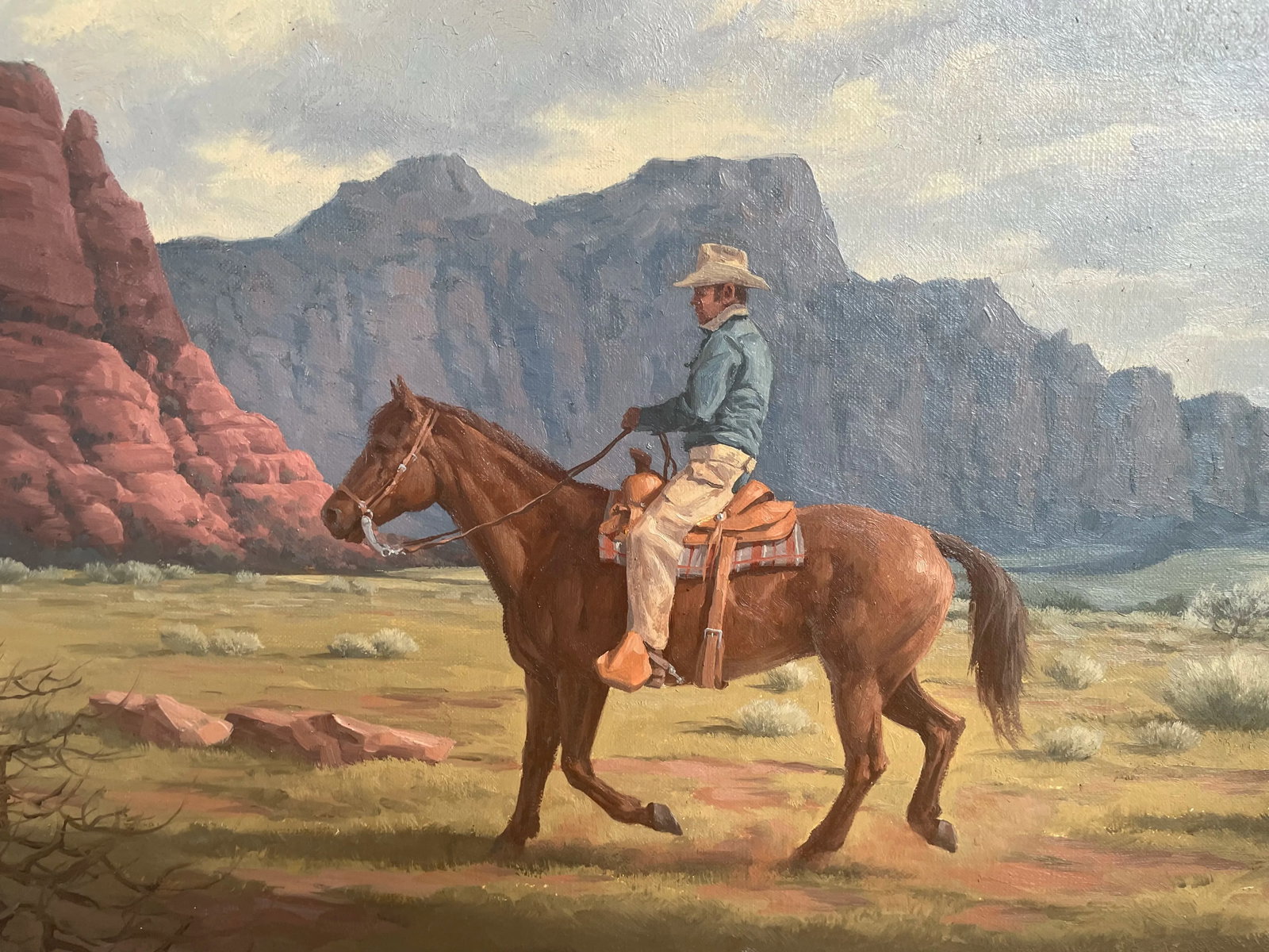 Oil on Canvas "Out for a Ride" by Gary Niblett - 2
