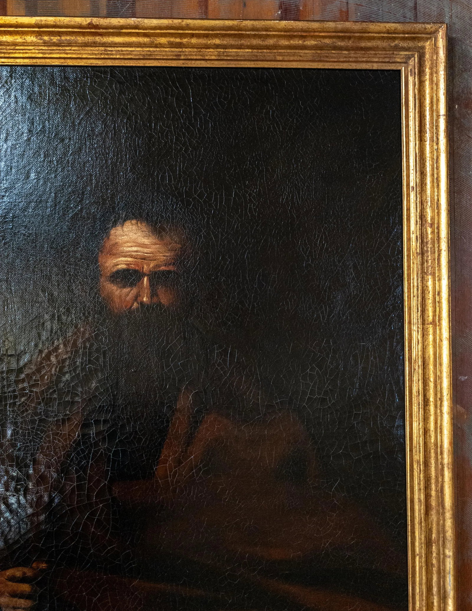 18th Century Italian Old Master Portrait Painting of Saint Matthew After Jusepe De Ribera - 4