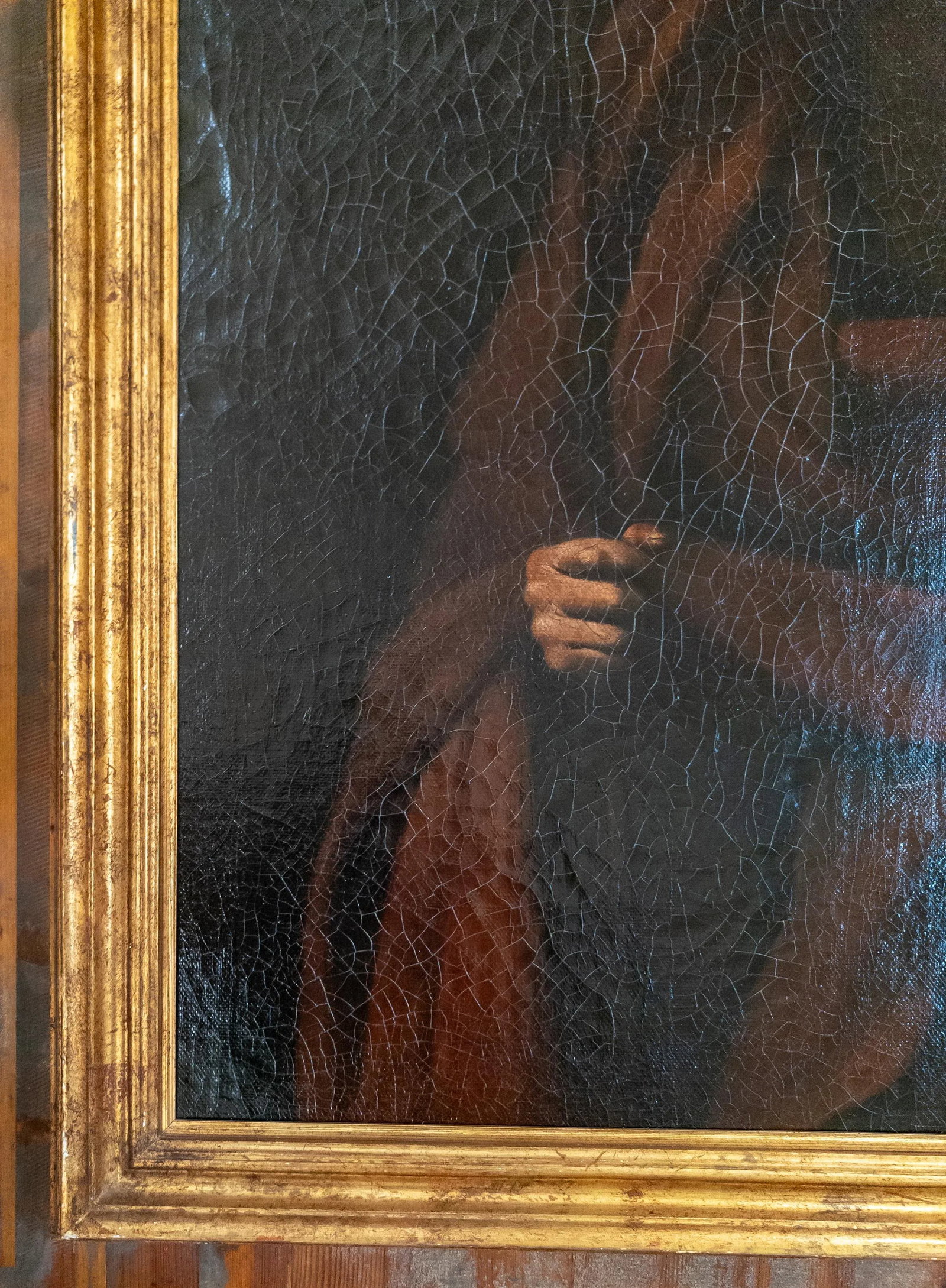 18th Century Italian Old Master Portrait Painting of Saint Matthew After Jusepe De Ribera - 6
