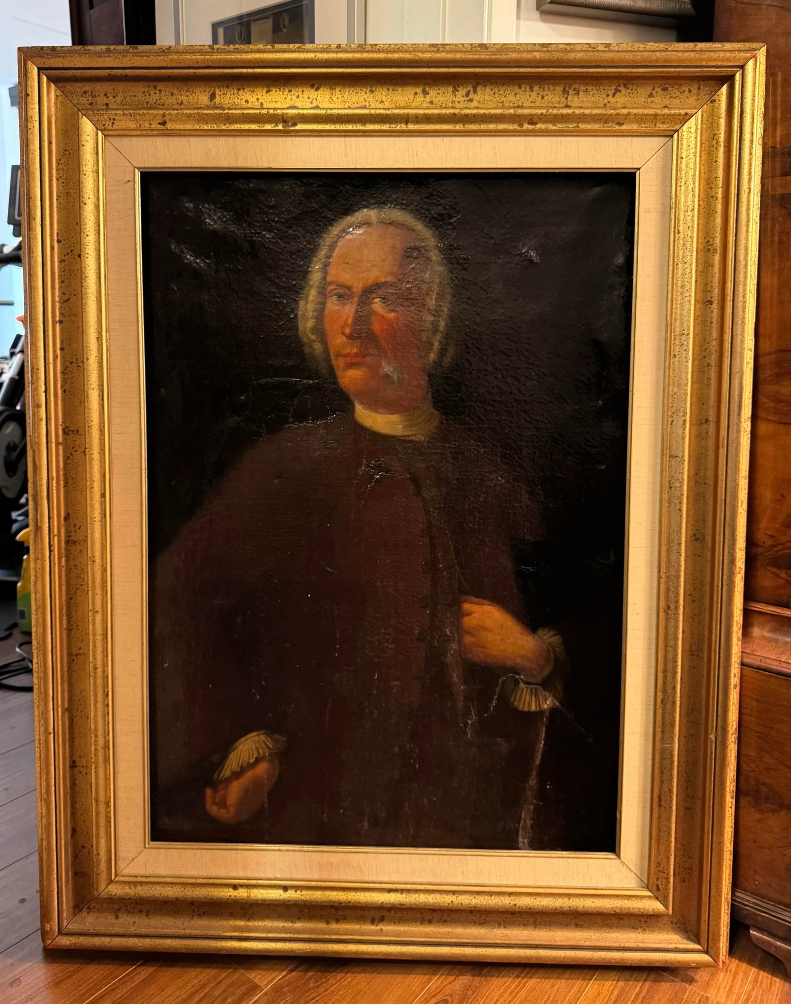 Large Early 18th Century English Portrait Painting of an Aristocrat - 6