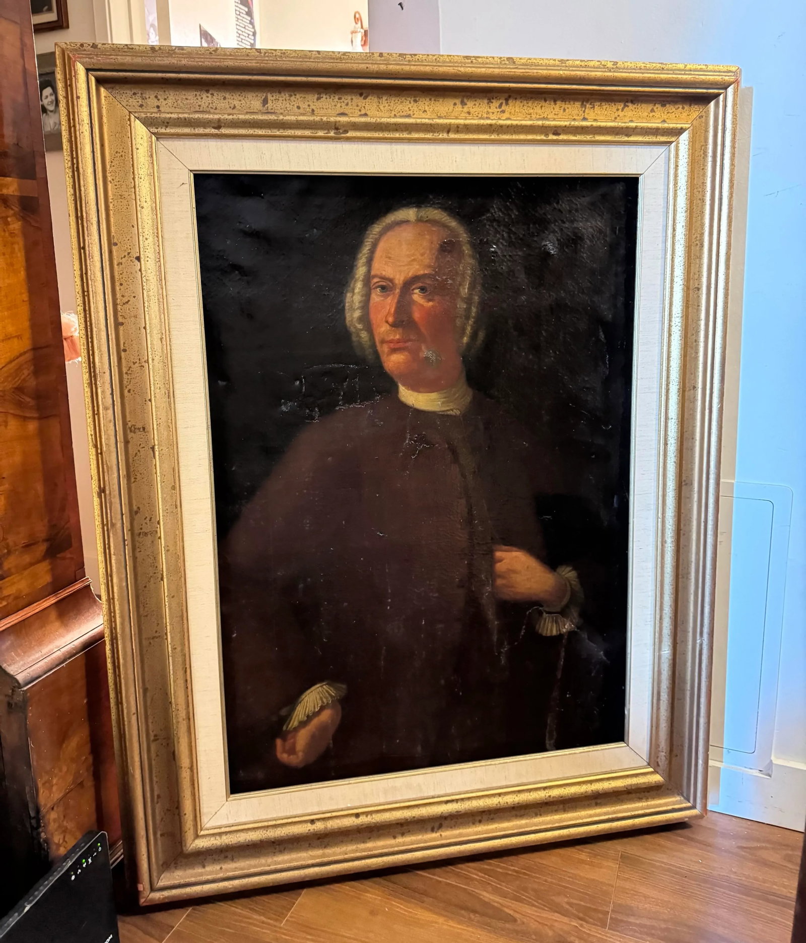 Large Early 18th Century English Portrait Painting of an Aristocrat - 8