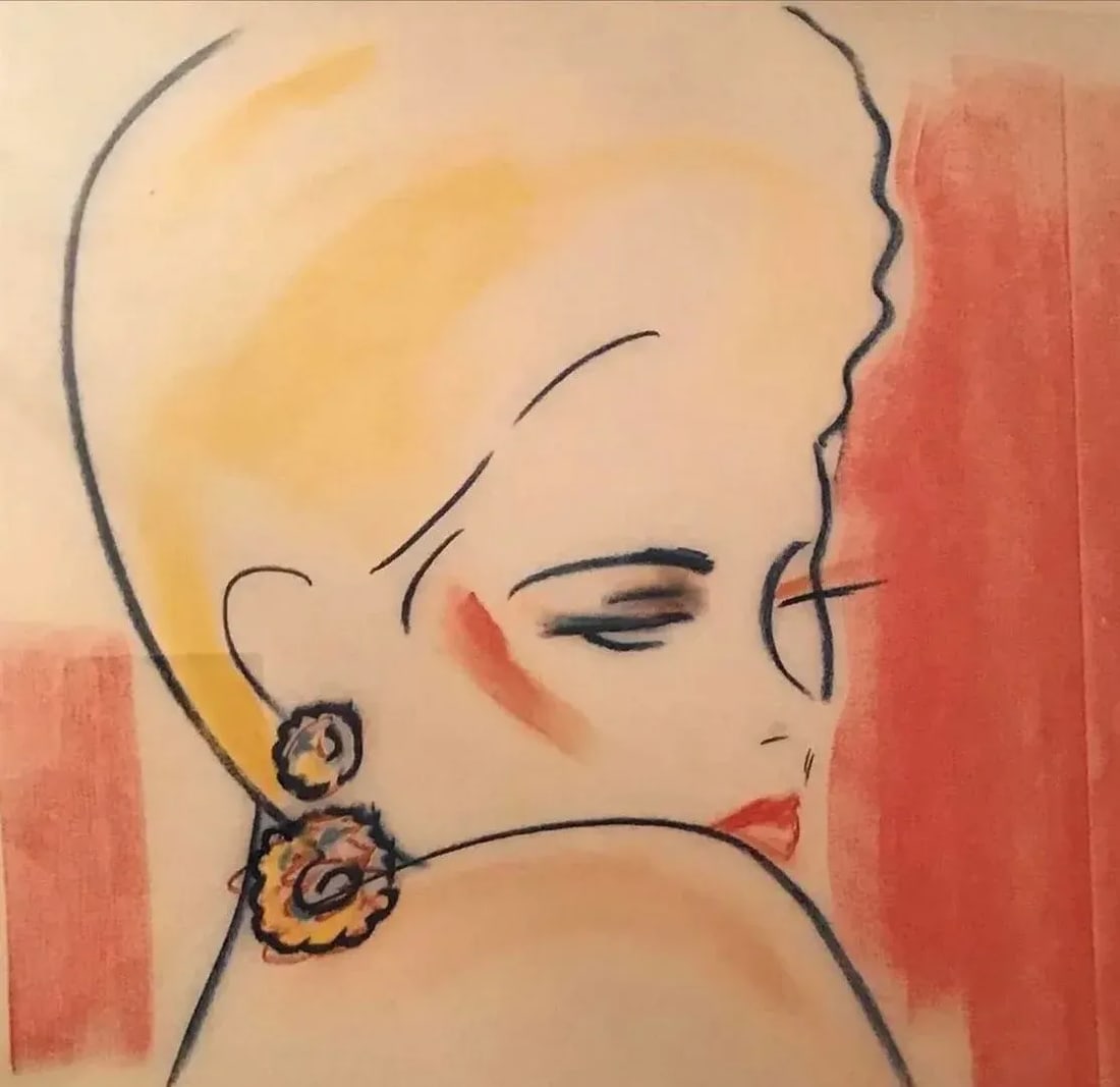 Mid-Century Modern Large Scale Vintage Art Fashion Design Collage Wall Decor, Framed 73.5" X 49.5" - 8