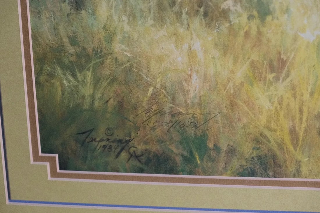 Howard Terpning "The Warning" Signed Limited Edition Lithograph - Custom Shadowbox Frame - 5