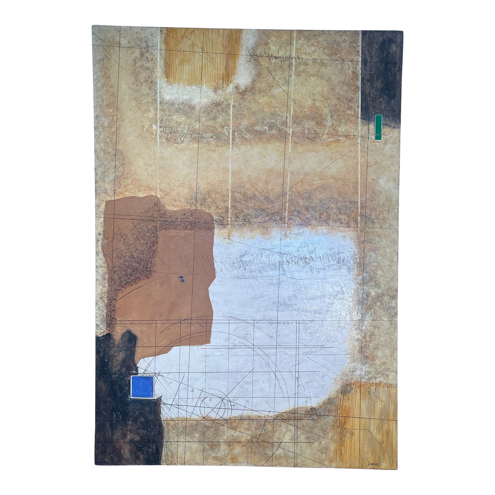 Complicated by Artist Jakub Tomas He Works in Large Contemporary, From Czech Republic: Nice contemporary artwork by artist Jakub Tomas from the Czech Republic show being put on by Geisberg gallery New York, enigmatic figures with flattened faces Condition: Alterations: Original