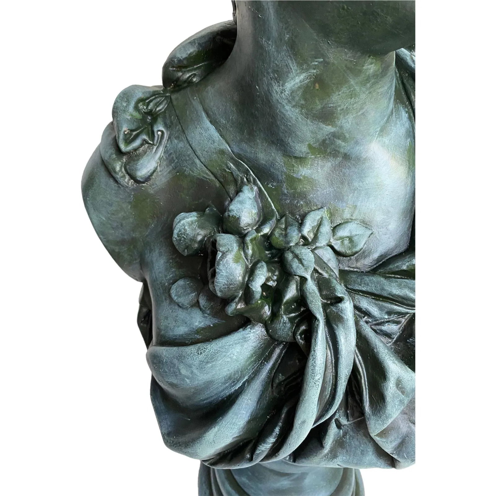 1950s Contemporary French Bronzed Plaster Bust of Marie Antoinette After Albert-Ernest Carrier-Belle - 6