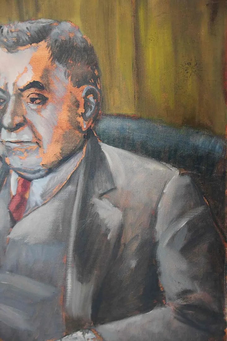 Vintage Portrait Painting on Canvas - 2