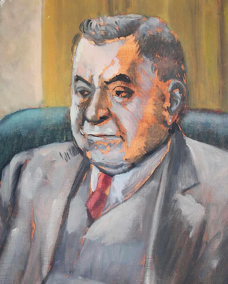 Vintage Portrait Painting on Canvas - 6