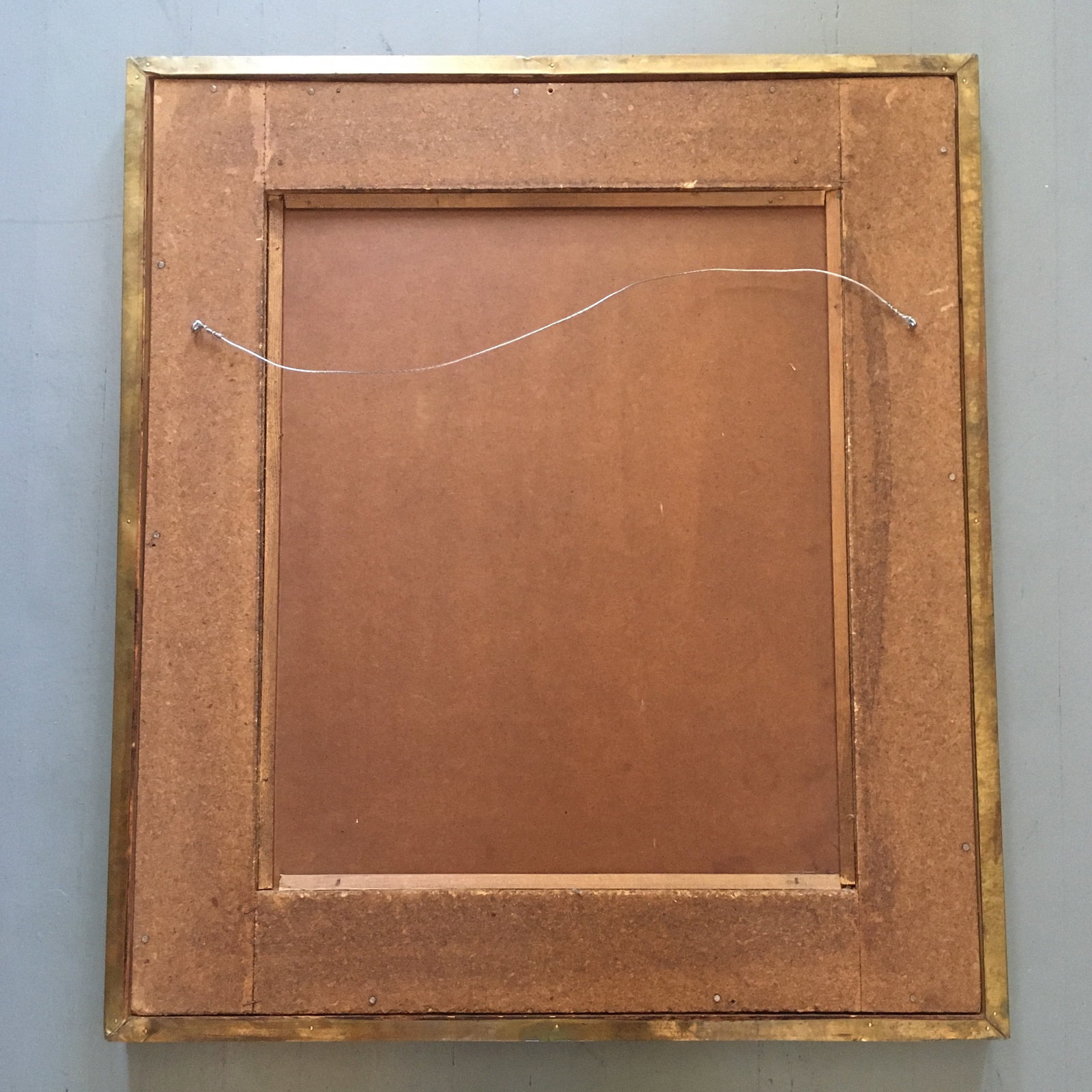 Victorian Large Brass Frame With Mourning Photo - 11