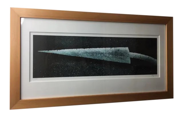Traffic Arrow Giclee Print 1/50: Giclee Print 1/50 of Photograph: Arrow #3 2002 Art Dimensions: W/20 1/4 inches - H/6 1/4 inches Framed: W/26 1/2" - H/14 3/4 Condition: Imperfections: No Imperfections Condition Notes: Excellent