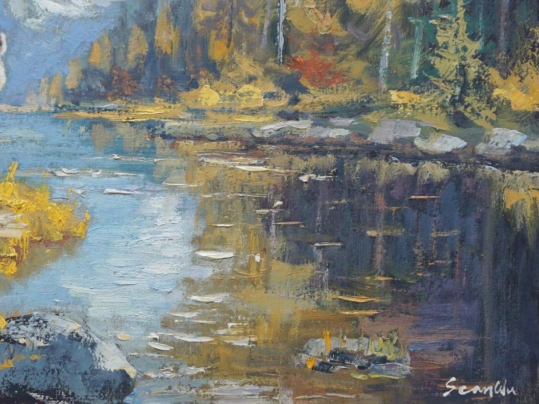 Sean Wu Original Oil Painting of Bear - 4