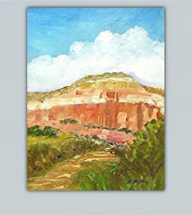 "Enlightenment" - Original Plein Air Oil Painting by Anita C. Blythe | Ghost Ranch, Abiquiu, Nm - 2