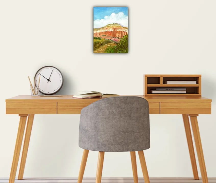 "Enlightenment" - Original Plein Air Oil Painting by Anita C. Blythe | Ghost Ranch, Abiquiu, Nm - 3