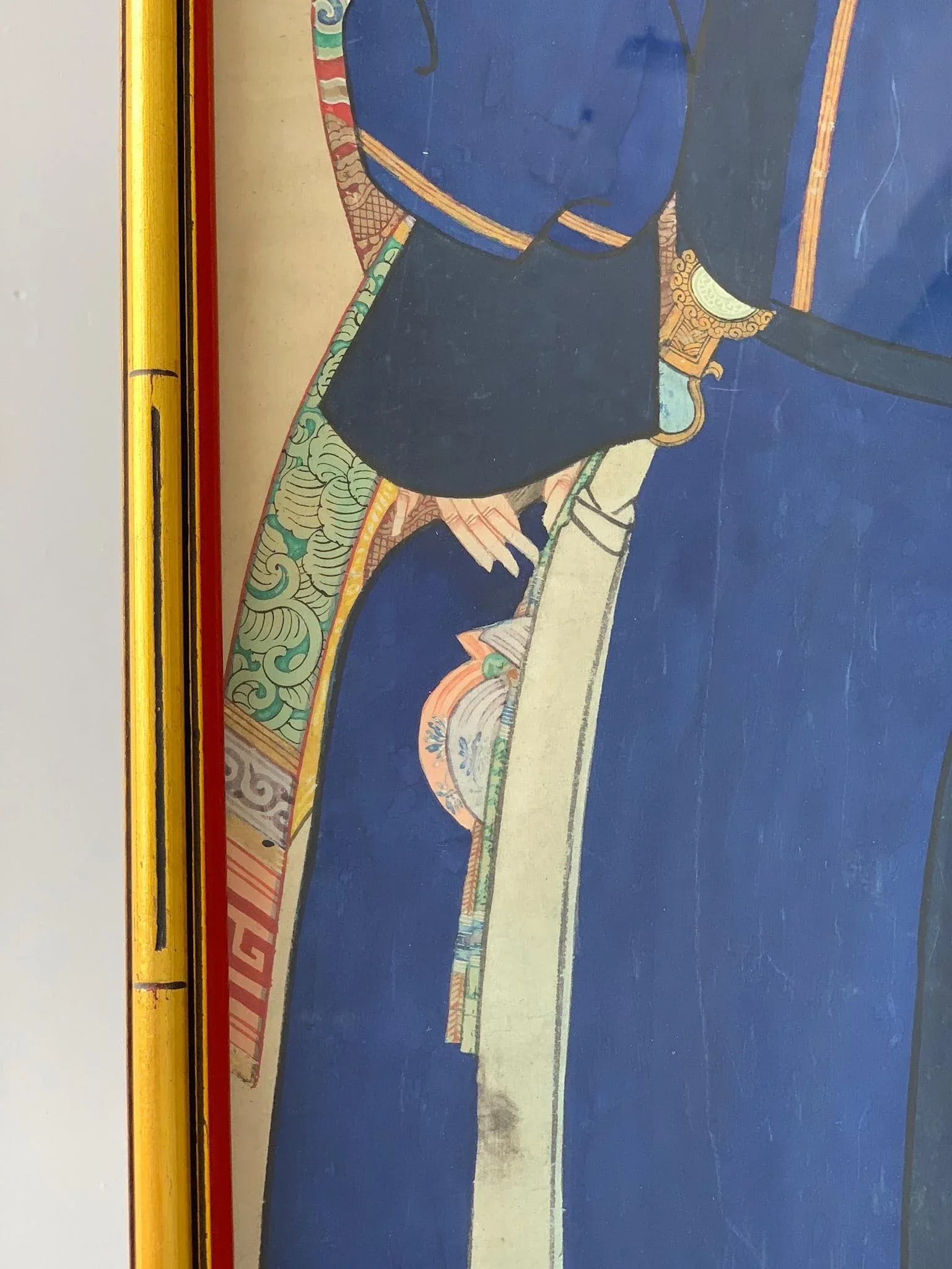 Antique Chinese Hand-Painted Ancestor Portrait - 5