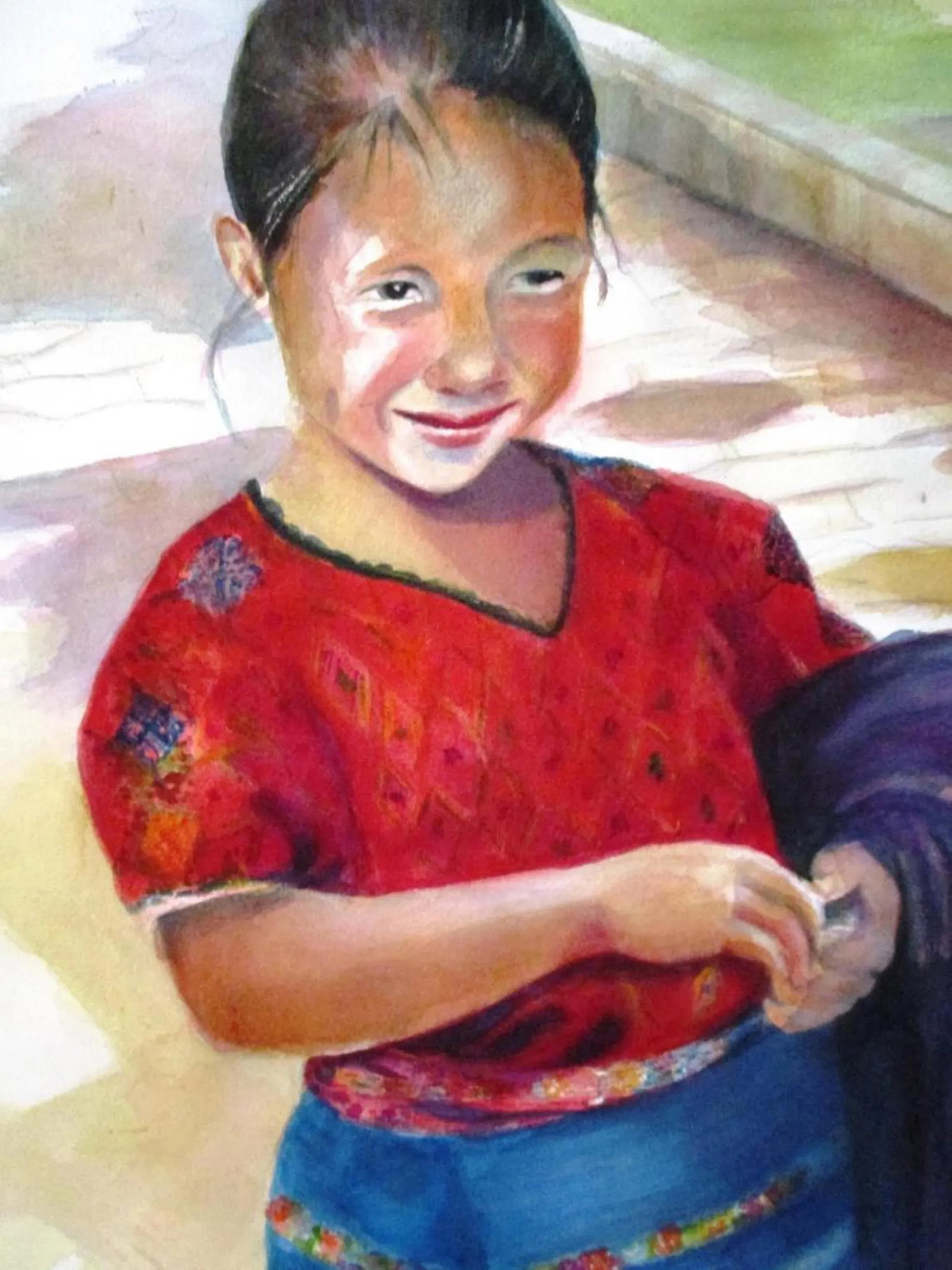 "Adelina" Watercolor on Paper - 2
