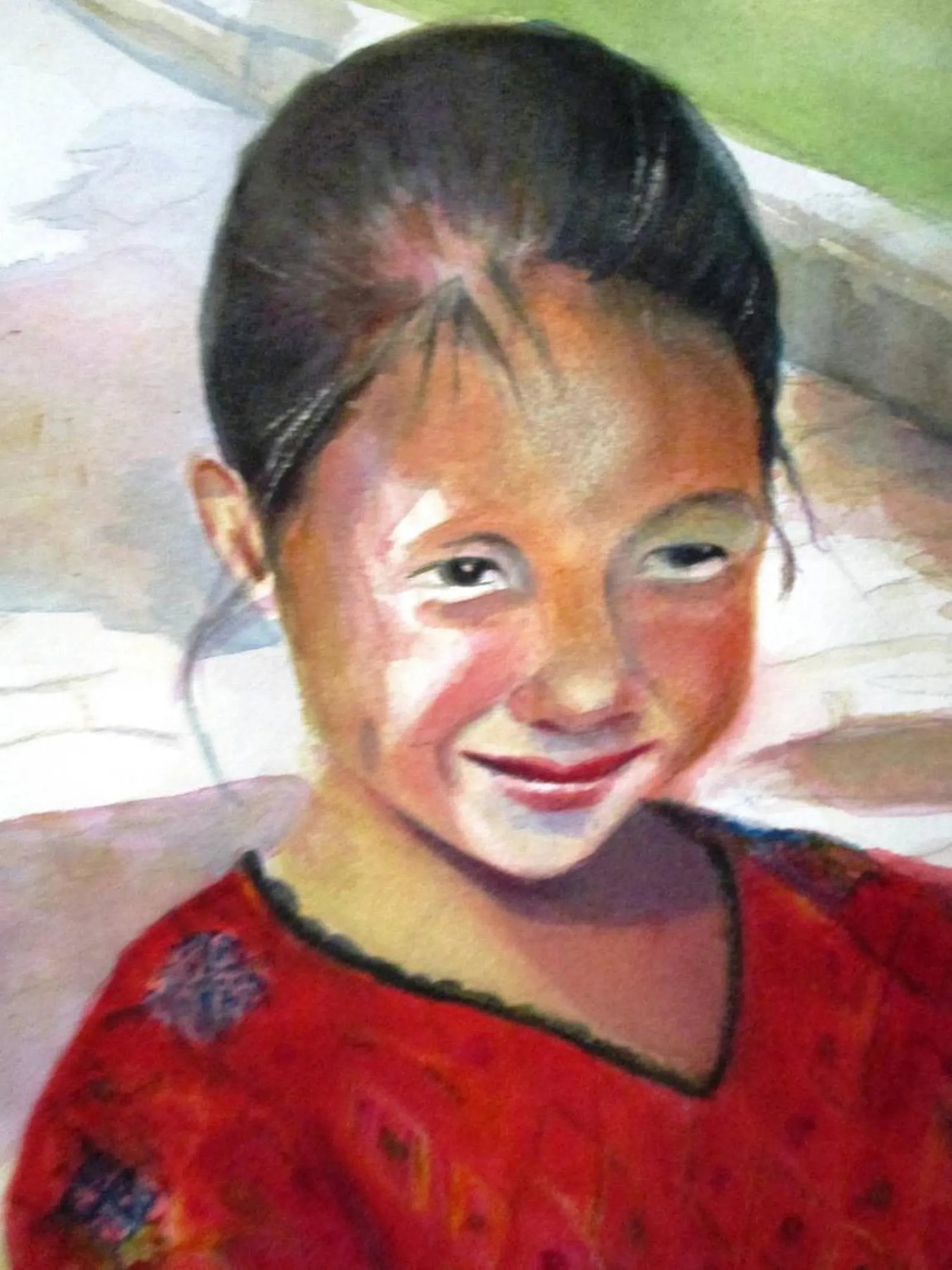 "Adelina" Watercolor on Paper - 3