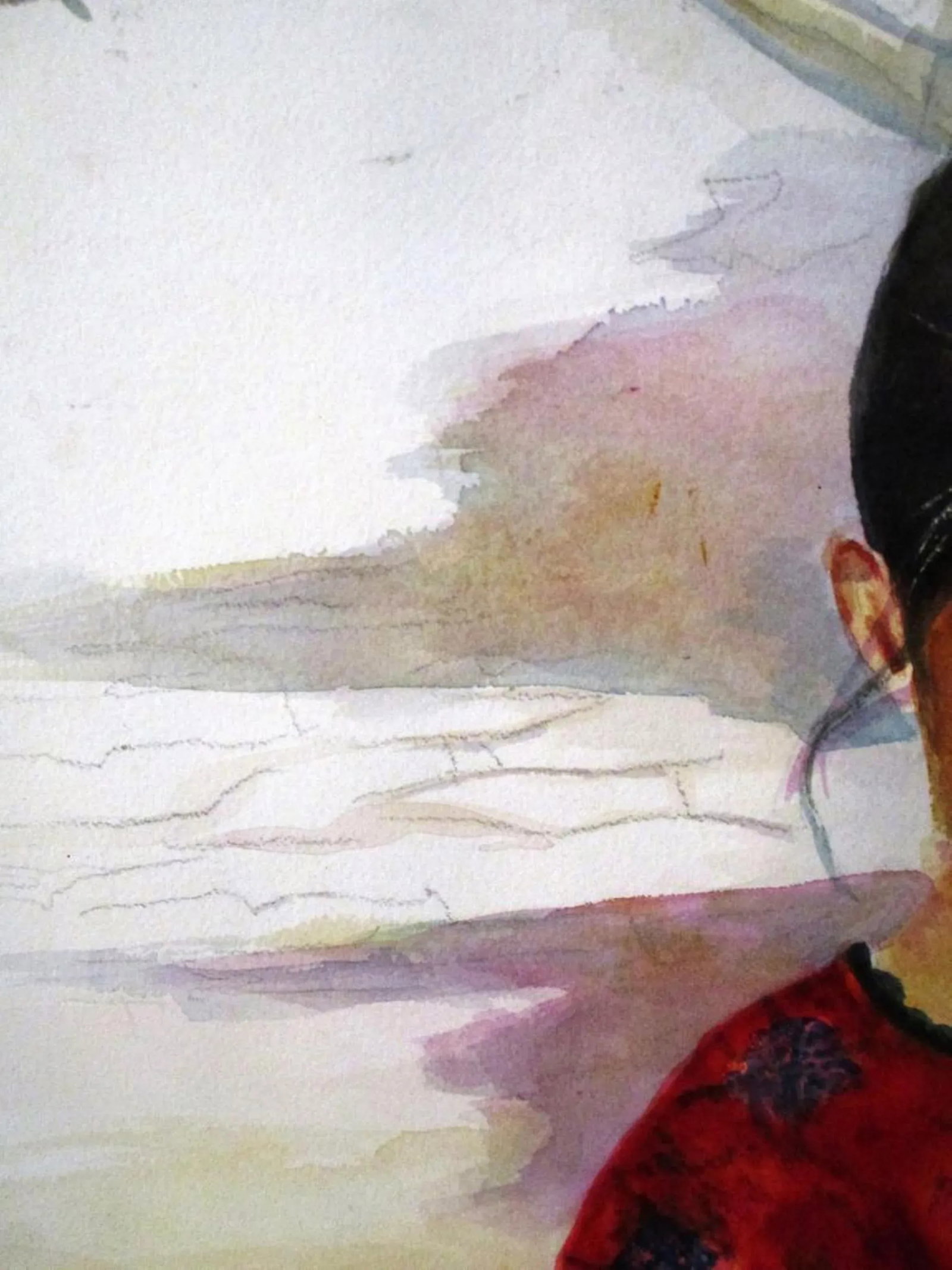 "Adelina" Watercolor on Paper - 4