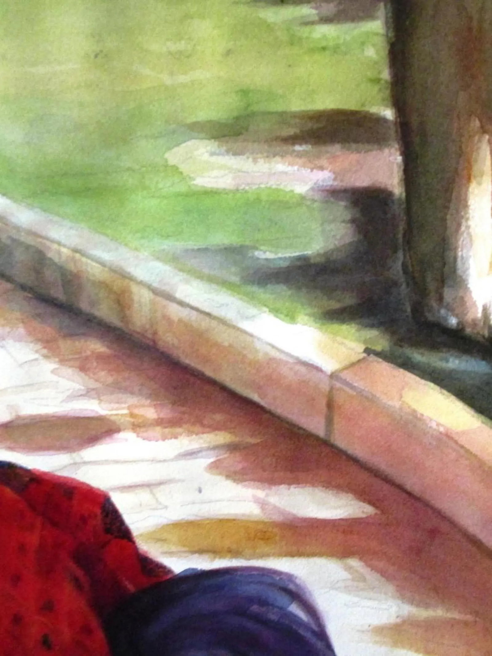 "Adelina" Watercolor on Paper - 7