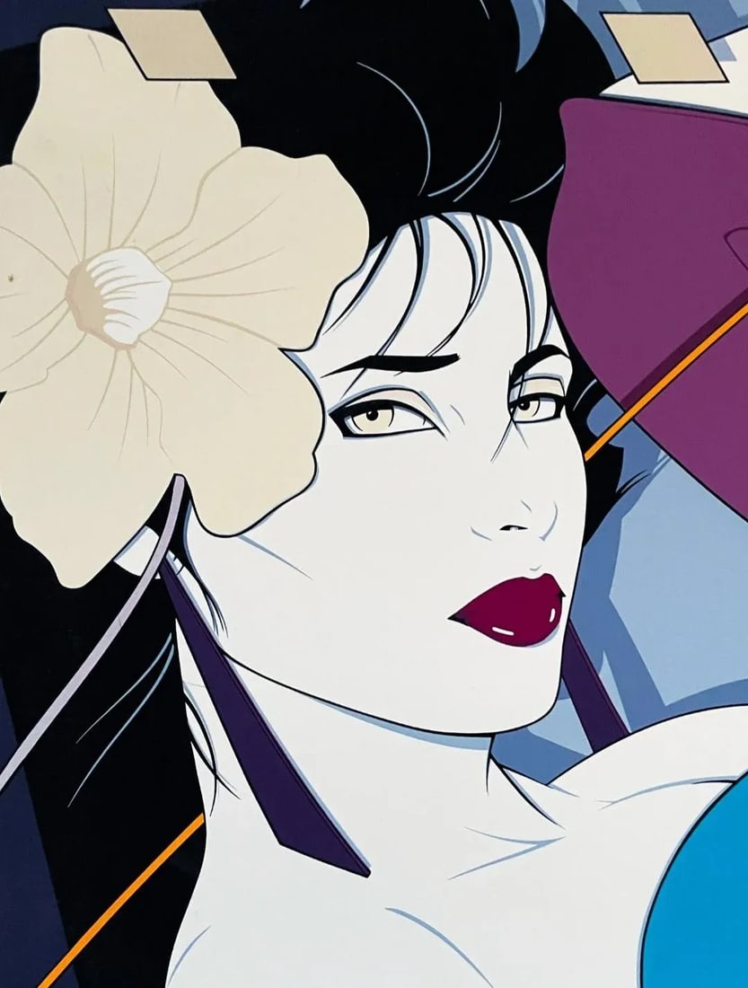 Vintage Patrick Nagel High Quality Serigraph Print, Commemorative #9 - 2
