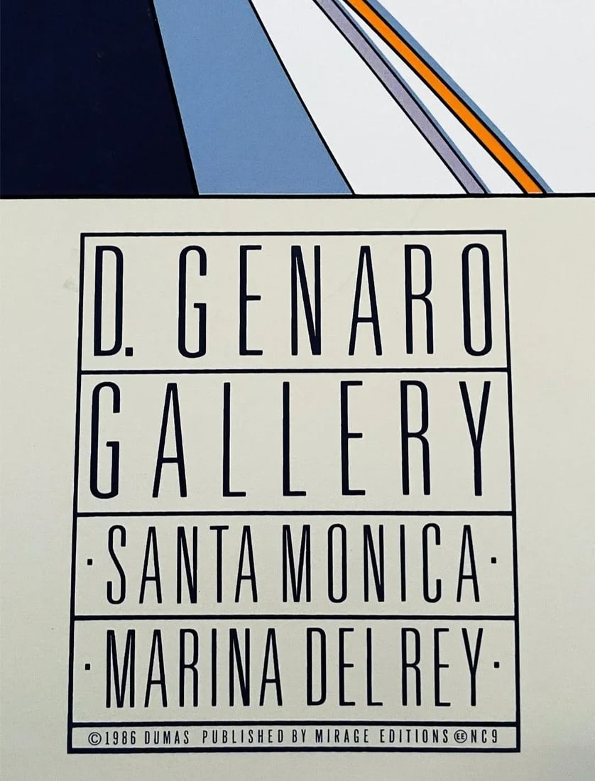 Vintage Patrick Nagel High Quality Serigraph Print, Commemorative #9 - 3