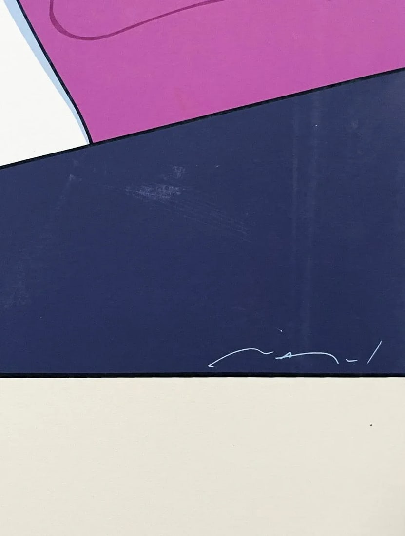 Vintage Patrick Nagel High Quality Serigraph Print, Commemorative #9 - 5