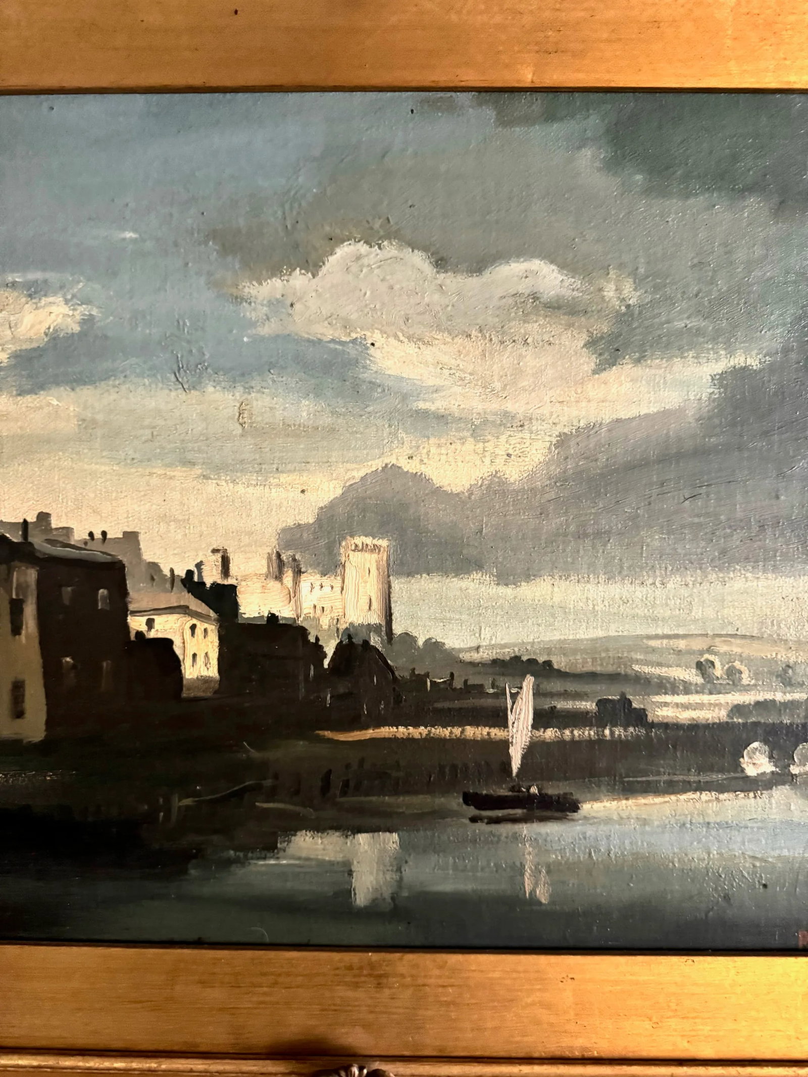 Signed Original Philip Hugh Padwick Oil on Board in Extraordinary Period Frame - 5