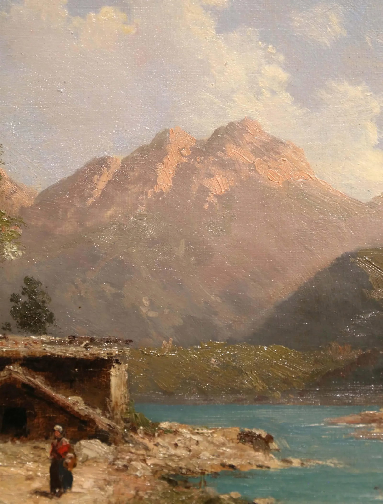 19th Century French Oil on Canvas Landscape Painting Signed Emile Godchaux, Framed - 10