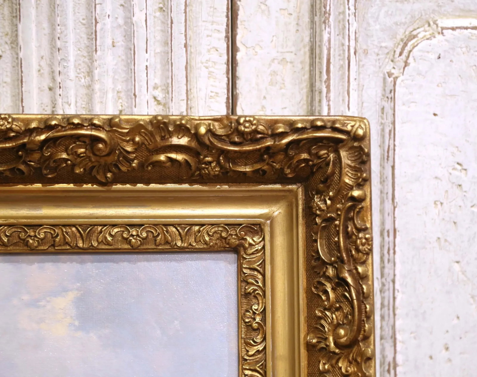 19th Century French Oil on Canvas Landscape Painting Signed Emile Godchaux, Framed - 12