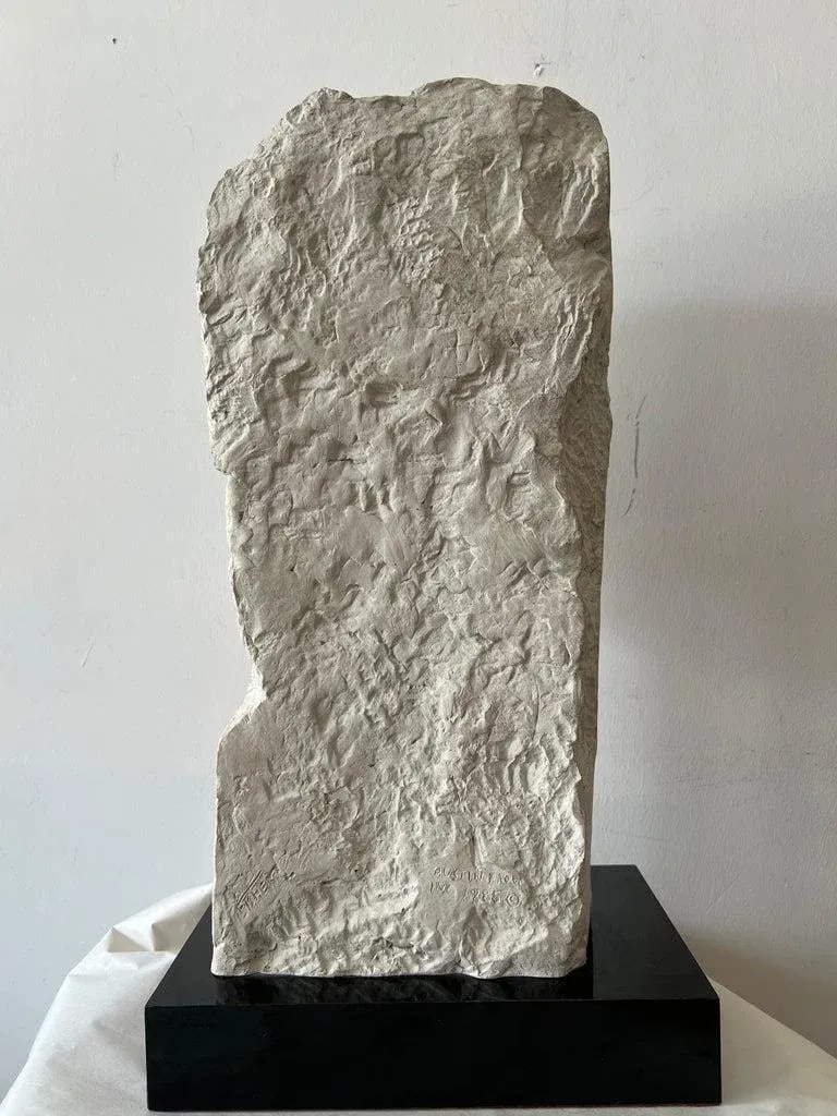 1980s Modigliani Inspired David Fisher Woman Head Bust Tete Sculpture Austin Prods - 11
