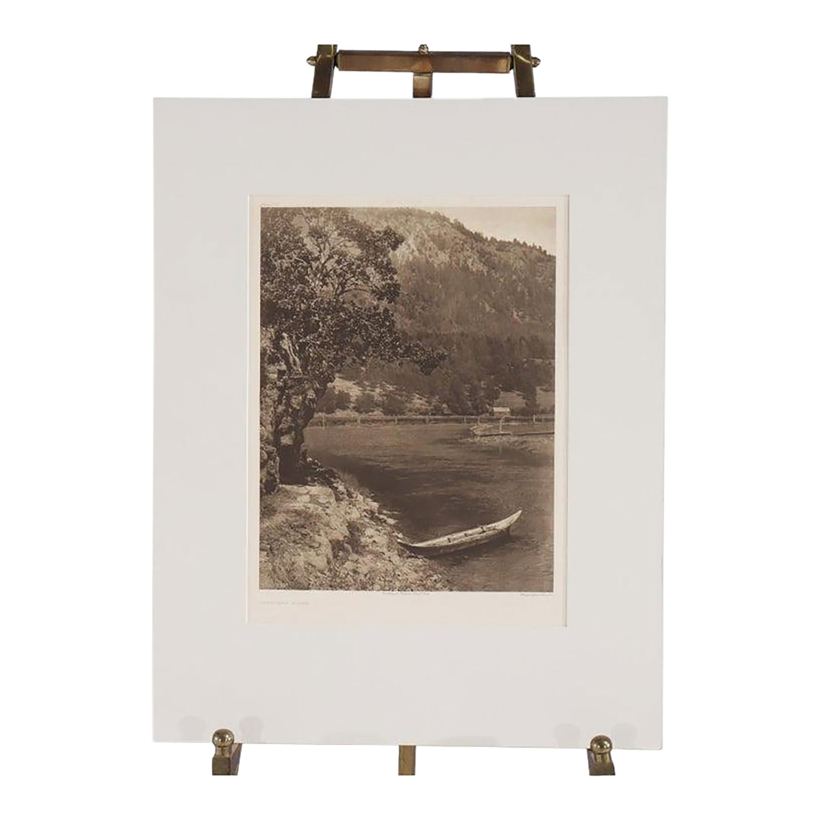 Antique Edward S. Curtis Native American Print "Cowichan River" Signed C1912: Antique Edward S. Curtis Native American Print "Cowichan River" Signed C1912 Measures - 25 3/8" x 20" x 1/4" Condition: Alterations: Unknown Imperfections: Some Imperfections Condition Notes: No