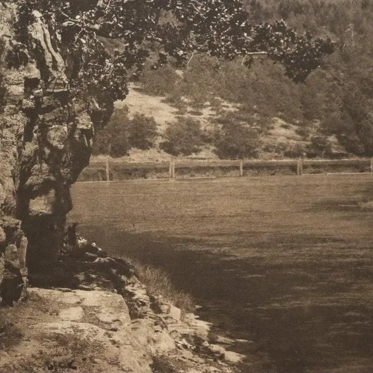 Antique Edward S. Curtis Native American Print "Cowichan River" Signed C1912 - 5