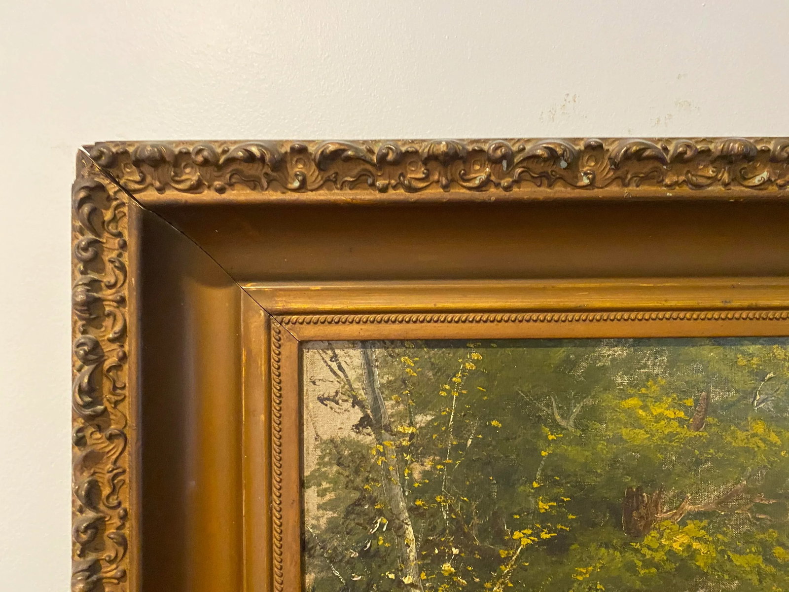 Antique Signed Oil on Canvas Painting - 12