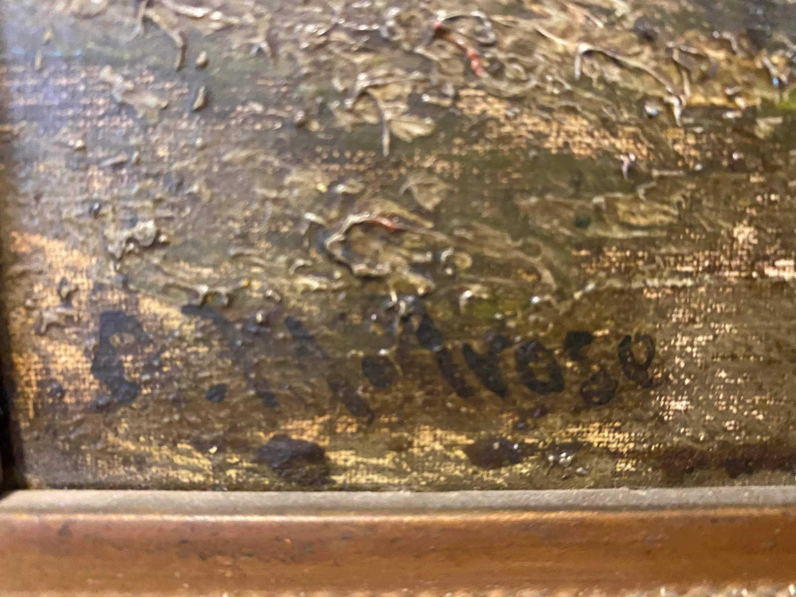 Antique Signed Oil on Canvas Painting - 2