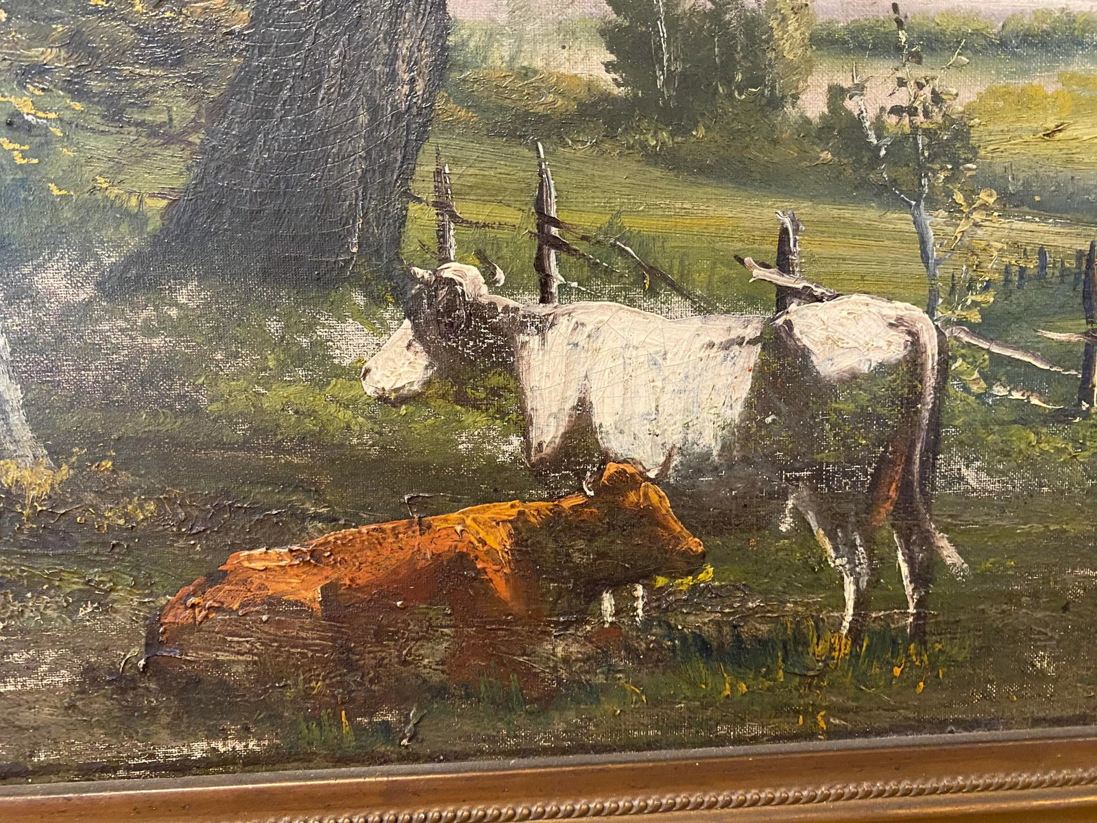 Antique Signed Oil on Canvas Painting - 3