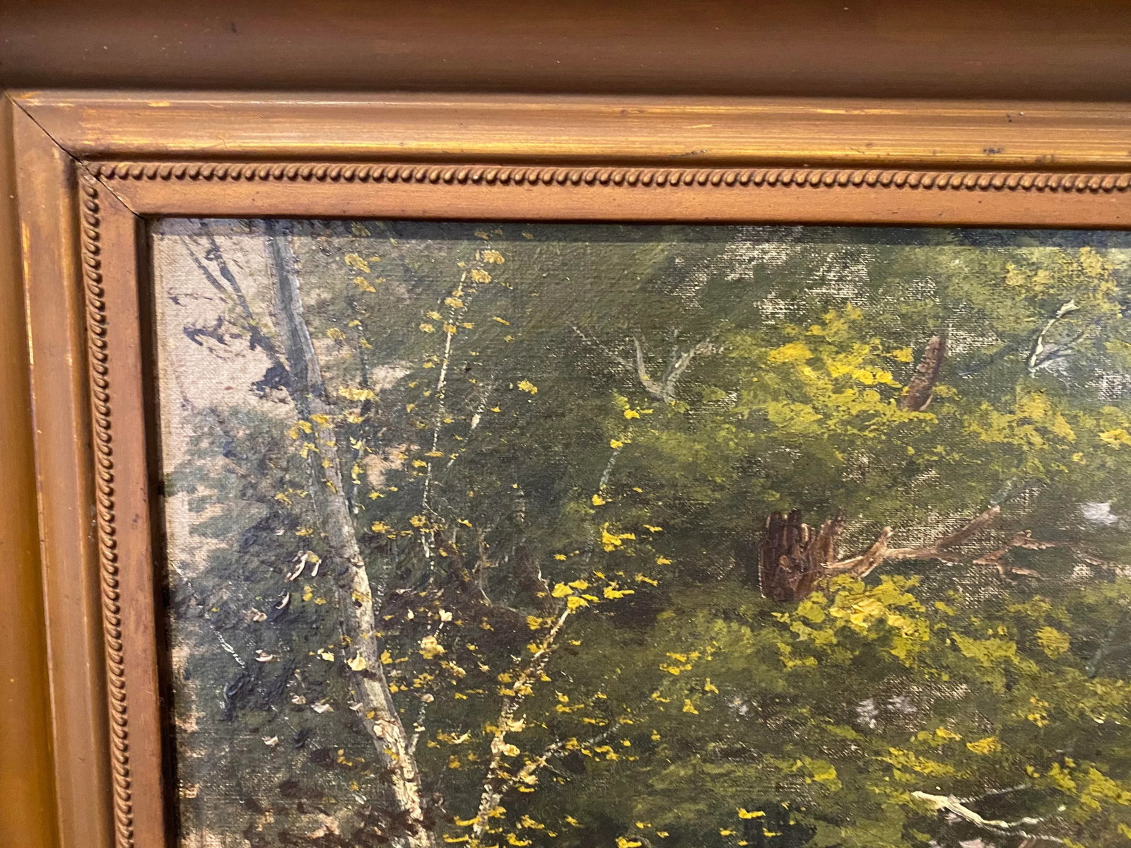 Antique Signed Oil on Canvas Painting - 9