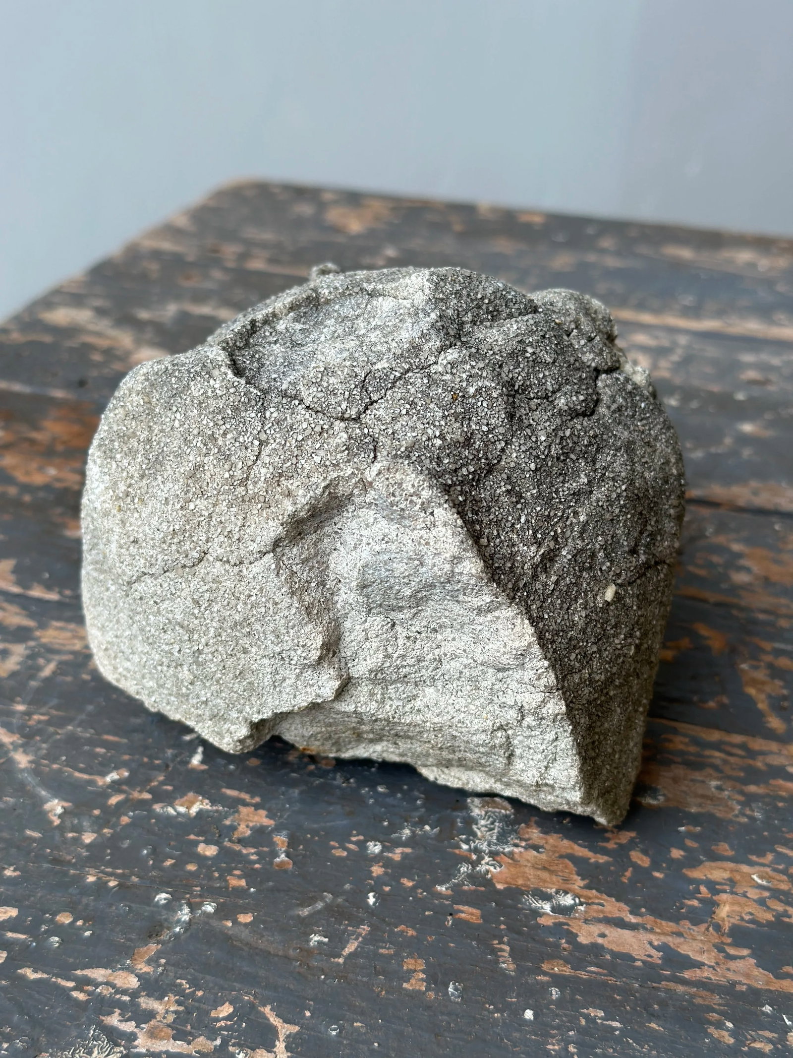 Vintage Weathered Cement Head Sculpture, Circa 1930s-40s - 10