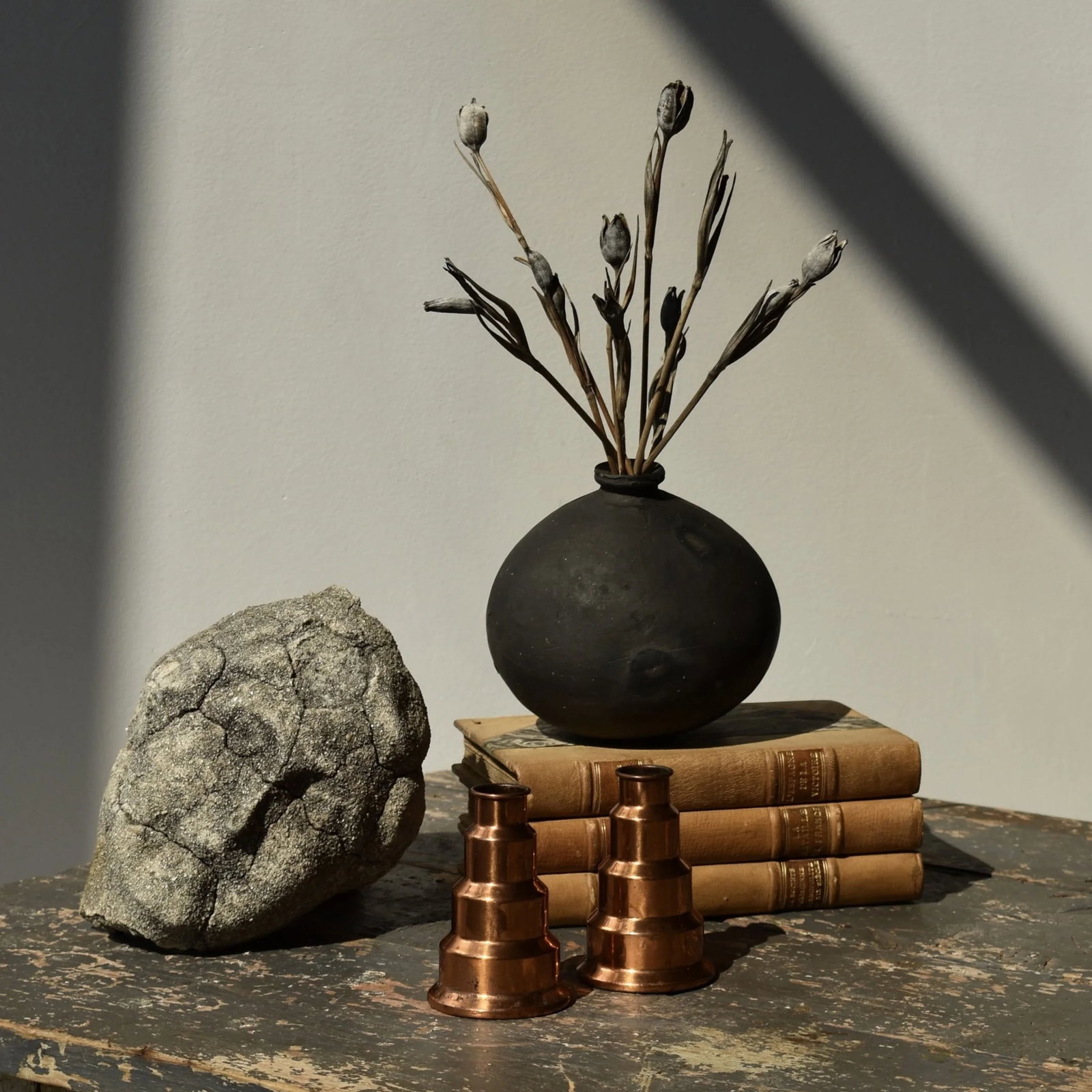 Vintage Weathered Cement Head Sculpture, Circa 1930s-40s - 2