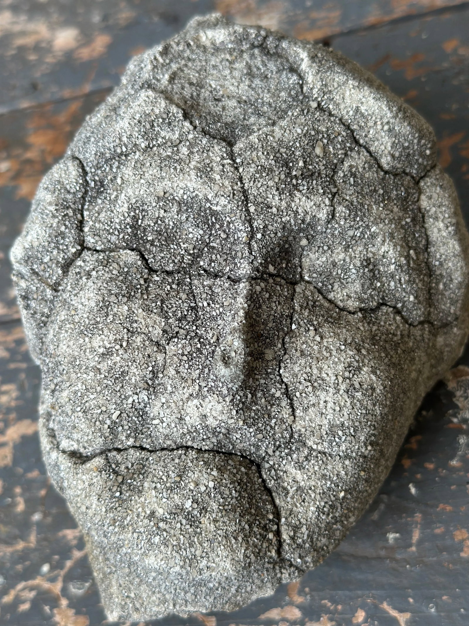 Vintage Weathered Cement Head Sculpture, Circa 1930s-40s - 7